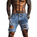 Men's Vintage Distressed Denim Shorts MTA1272F6X
