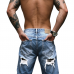 Men's Vintage Distressed Denim Shorts MTA1272F6X