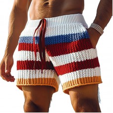 Men's Spring Fashion Striped Woven Sports Casual Shorts MTA0391D5P