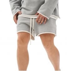 Men's Washed Raw Edge Loose Fit Shorts 29368385Z